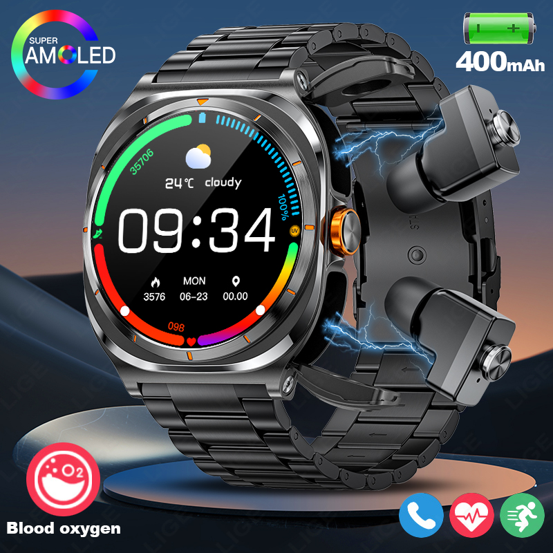 Smartwatch Sports Watches For Women - LIGE 2025 montre sans fil écouteurs