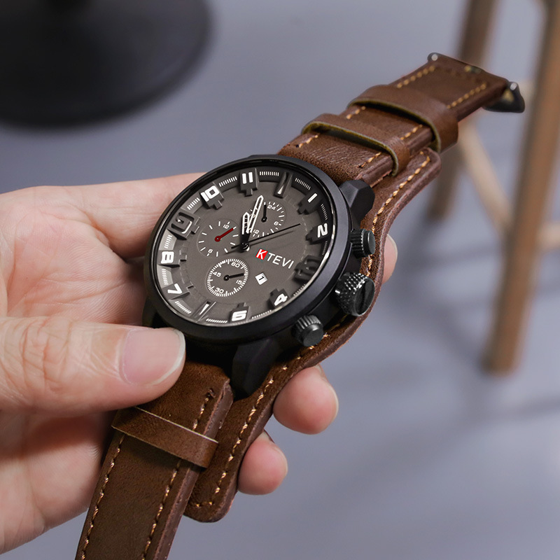 Solar Powered Watch - Montres rétro pour hommes, montre à