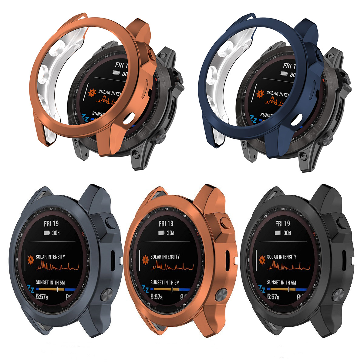 Solar Powered Watch - Housse de protection pour montre intelligente