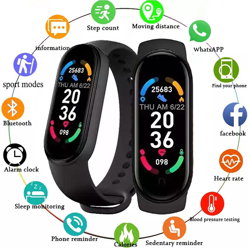 Smartwatch Sports Watches For Women - M6 montre intelligente hommes femmes Fitness