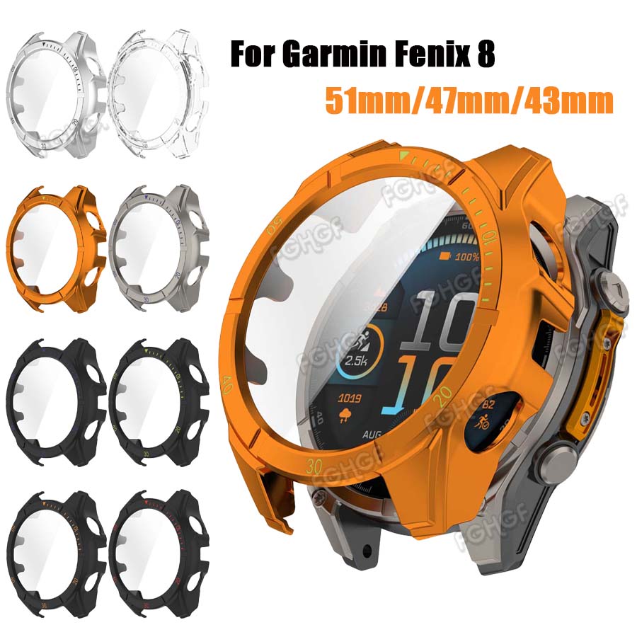 Solar Powered Watch - Étui pour Garmin Fenix 8 43/47/51mm