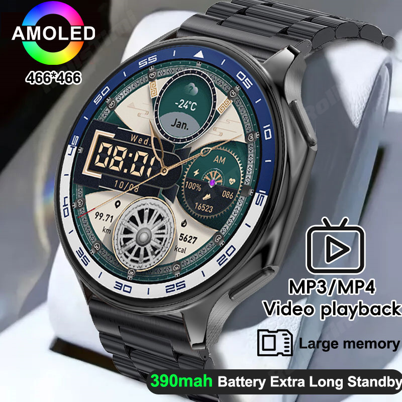 Watch Watch Xs - Montre connectée AMOLED pour hommes, lecteur