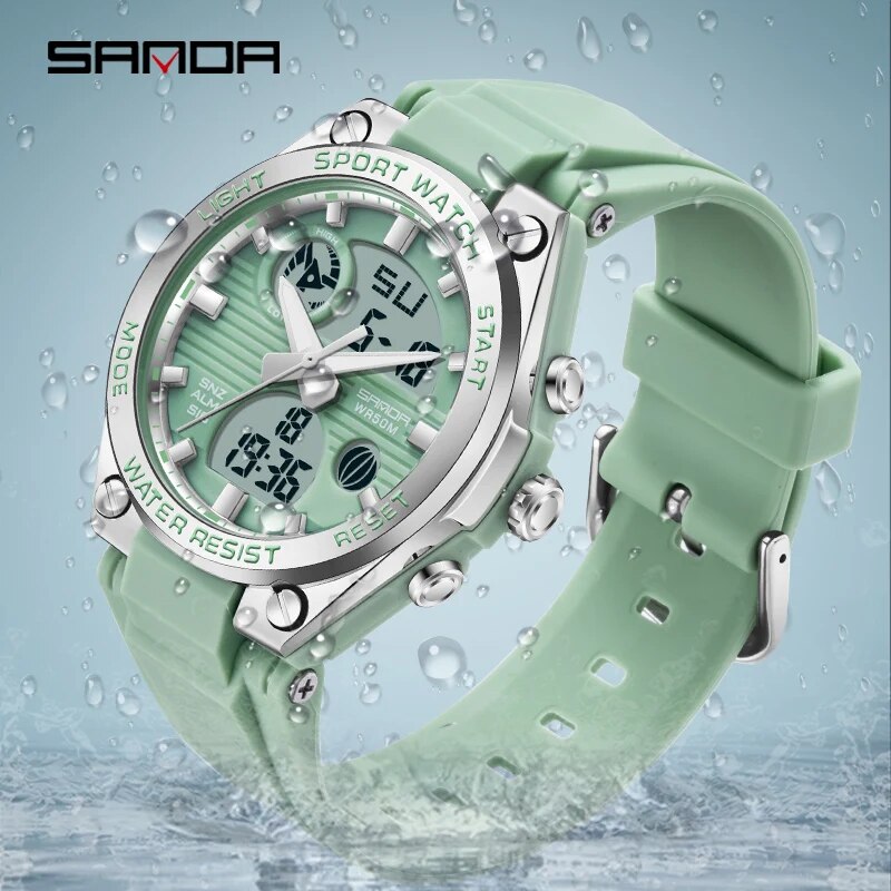 Solar Powered Watch - SANDA marque G Style LED montre