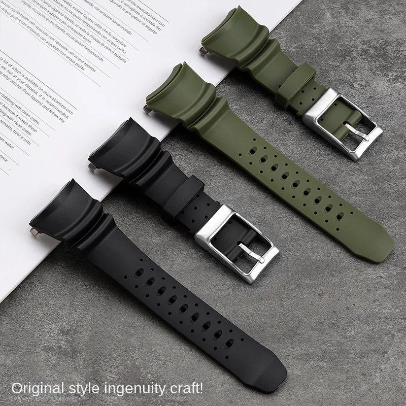 Citizen Watch Promaster - Bracelet en caoutchouc à extrémités courbées