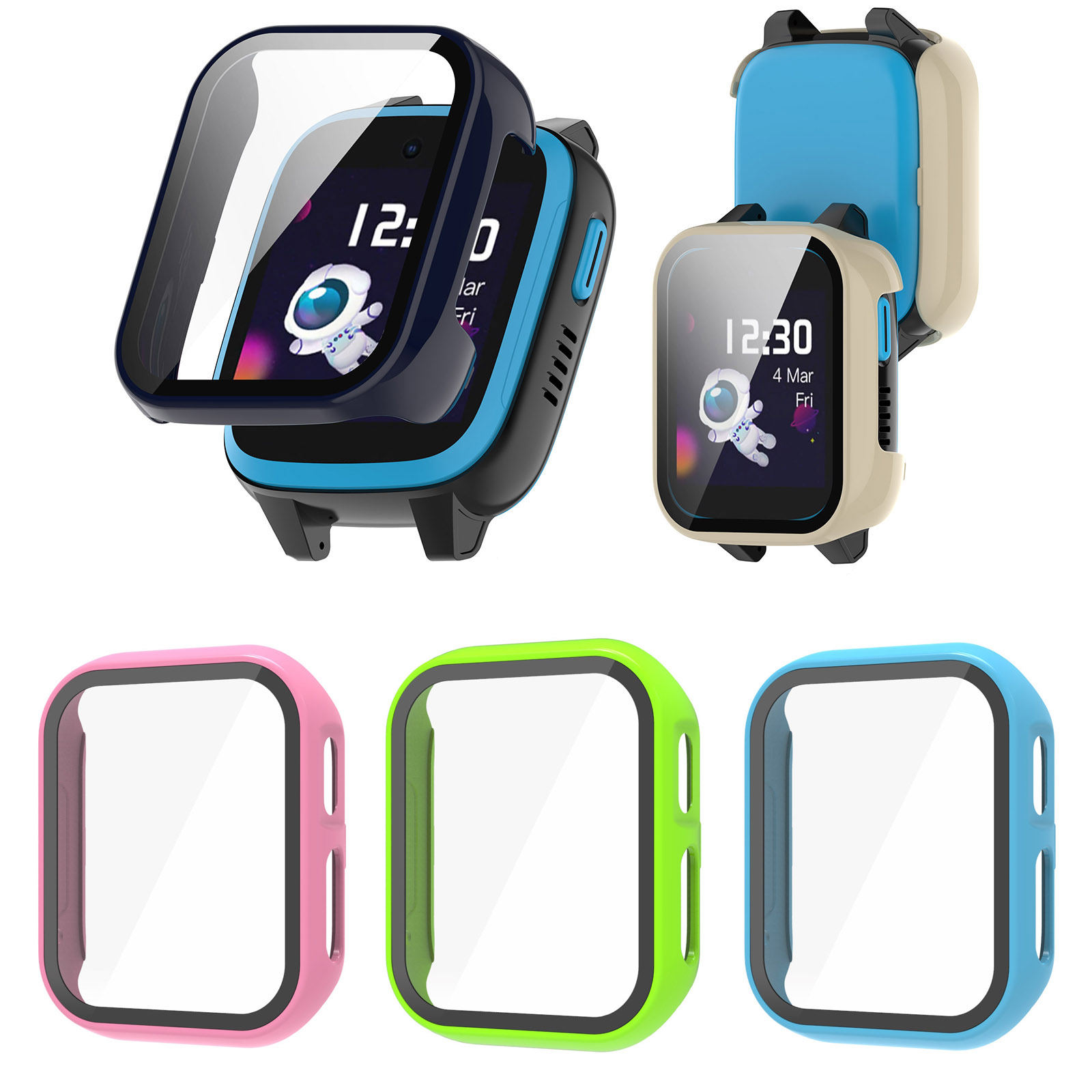 Smartwatch Watches Kids - Coque de protection d'écran en verre