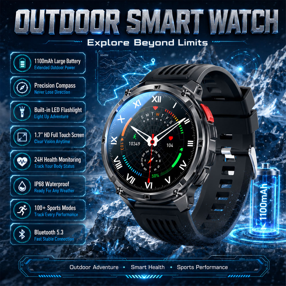 Smartwatch Professional Watches For Men - Nouvelle Montre Connectée YAOCX AMOLED 2026