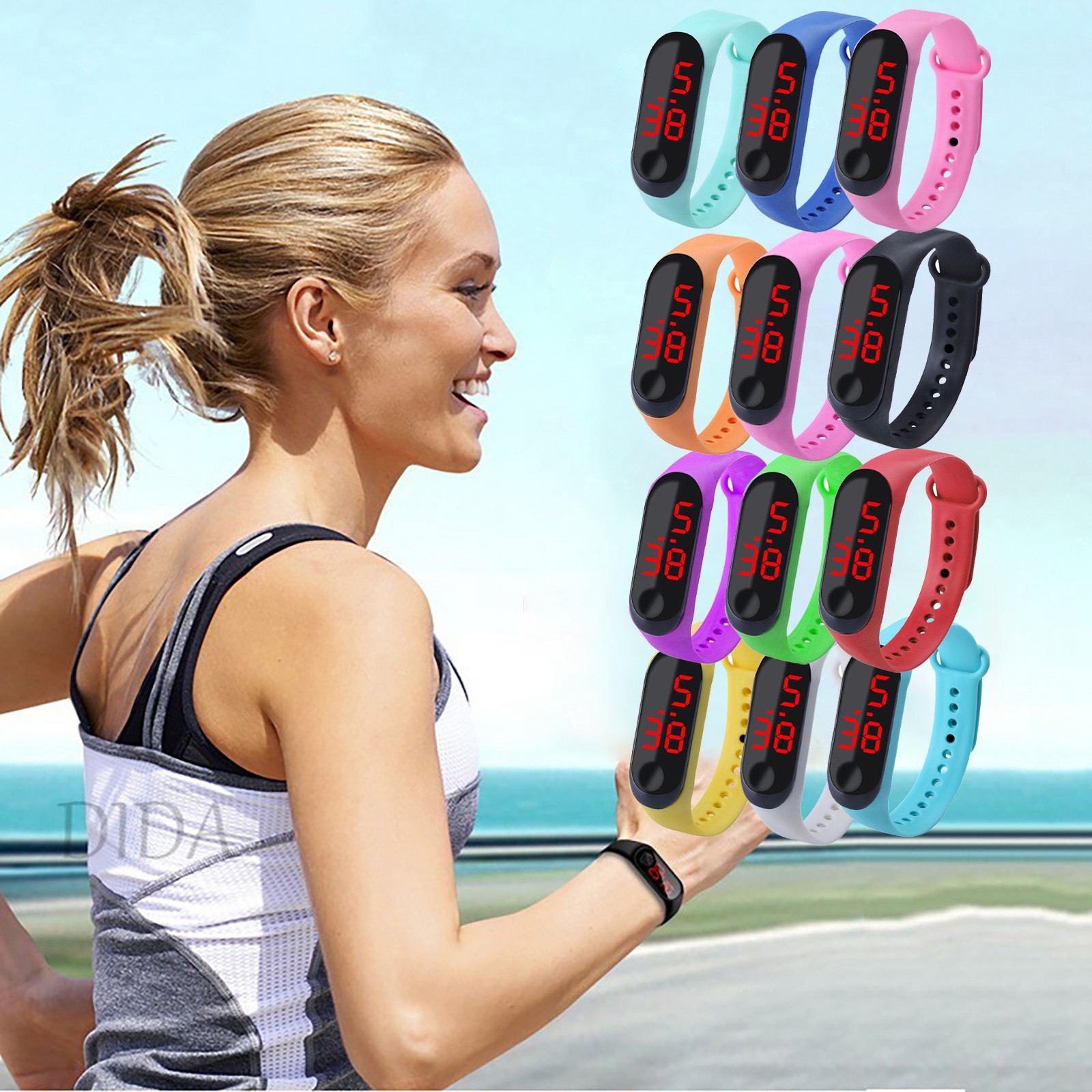 Smartwatch Watches Kids - Montre de sport électronique pour enfants,