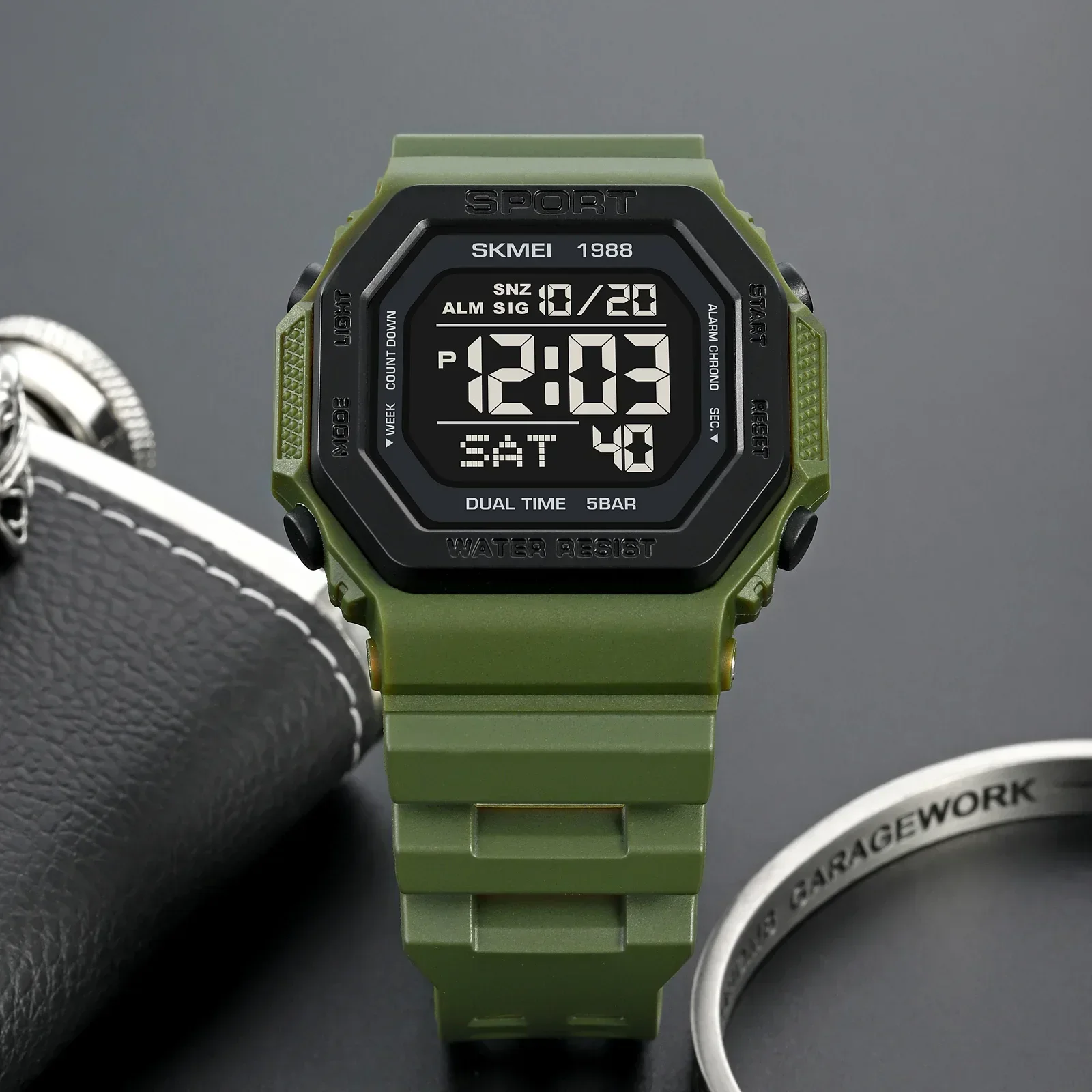 Skmei 1988 montre de compte à  - Tide Watch Surf avis et prix