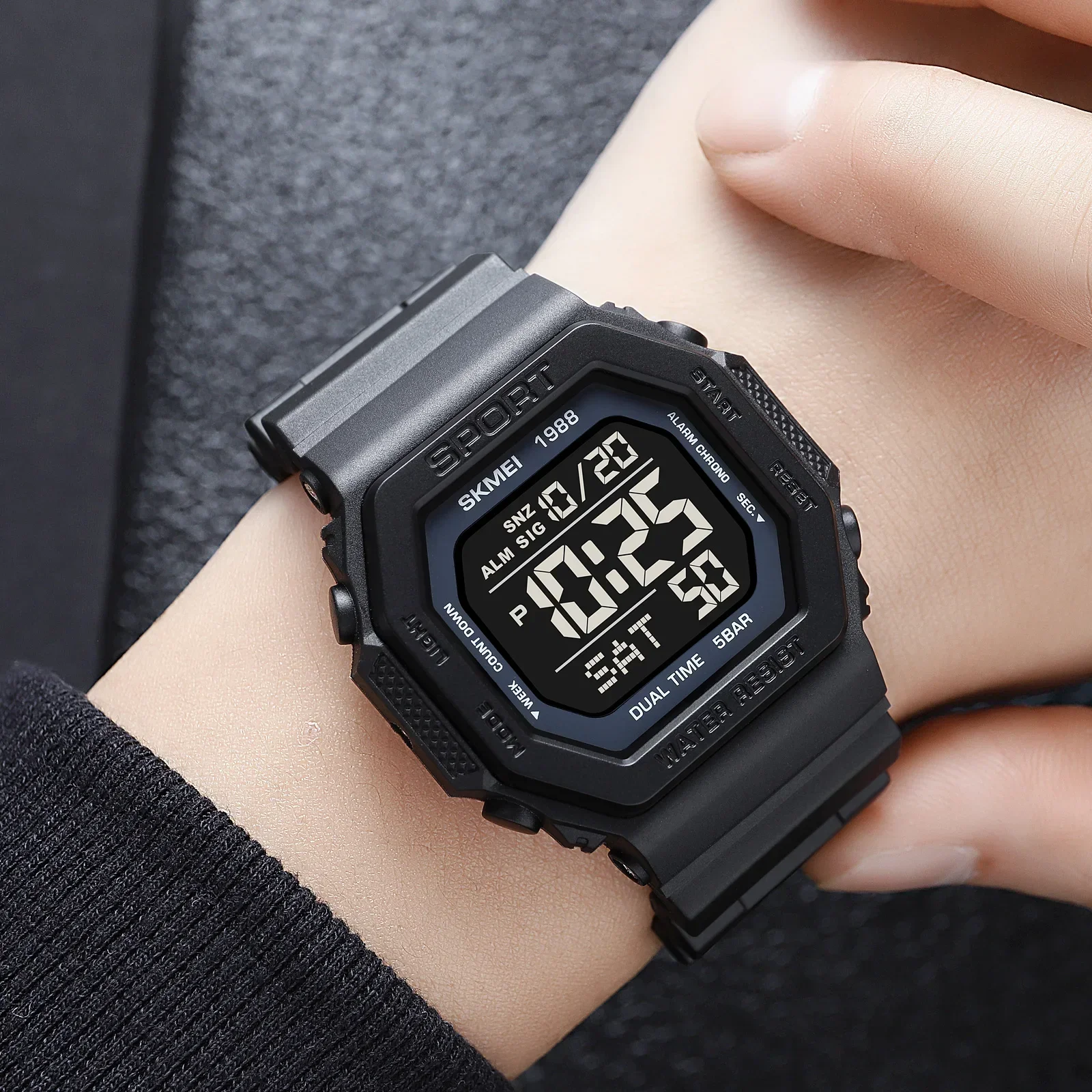 Skmei 1988 montre de compte à  - Tide Watch Surf avis et prix