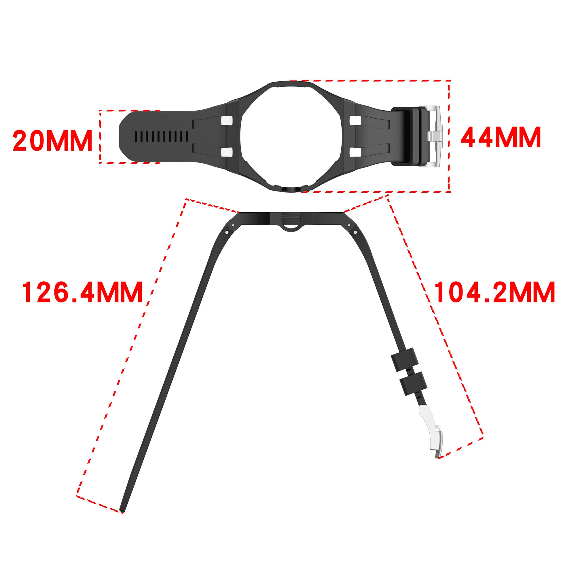Bracelet en silicone 2-en-1 +  - Watch Watch Xs avis et prix