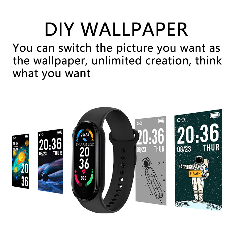 M6 montre intelligente hommes  - Smartwatch Sports Watches For Women avis et prix