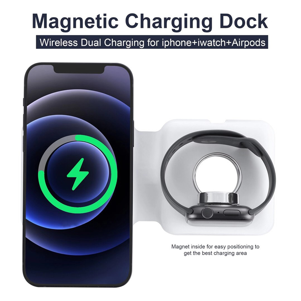 2IN1 Magsafe duo chargeur magn - Watch Watch Xs avis et prix