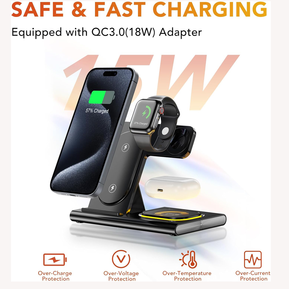 Station de charge pliable 3 en - Watch Xs8 avis et prix