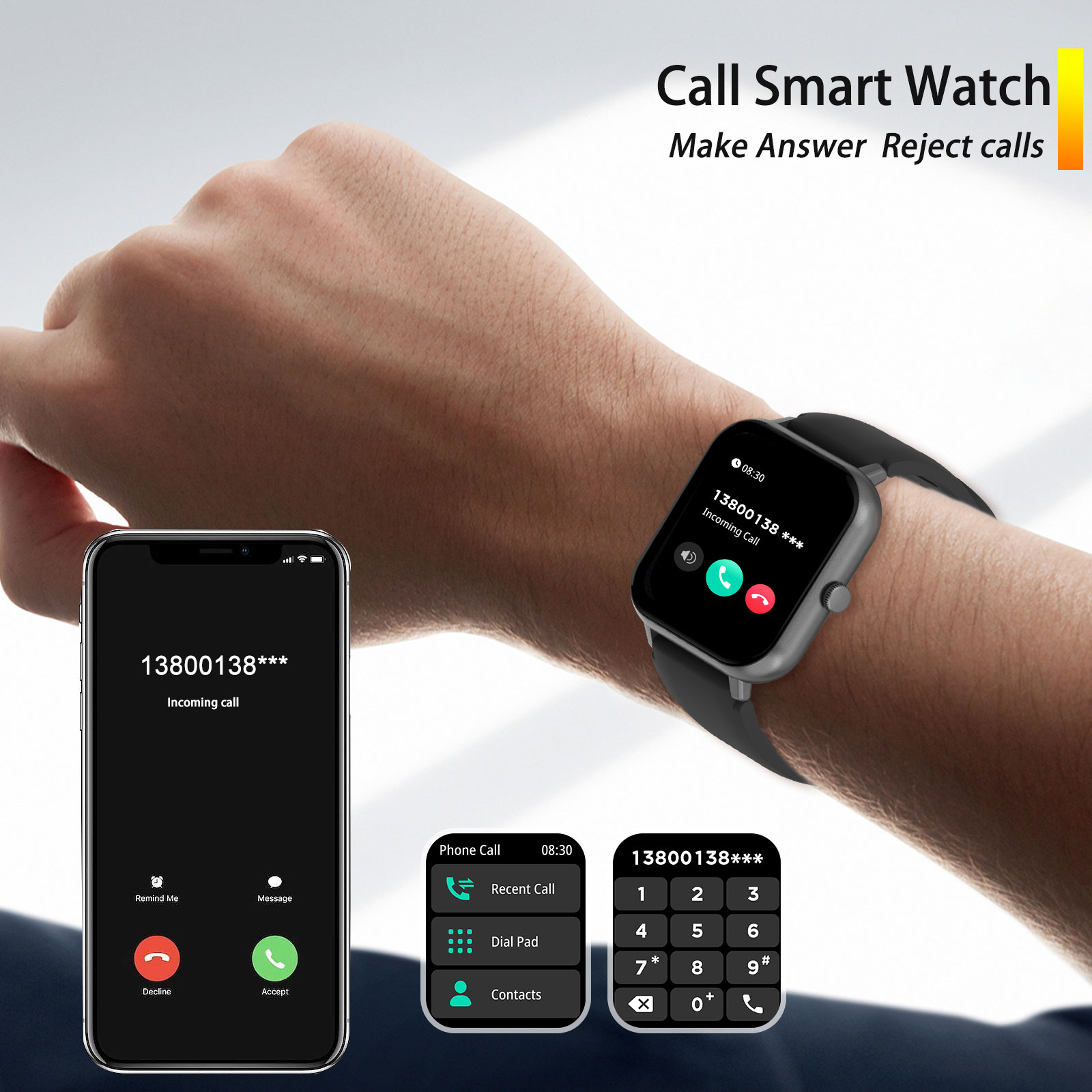 Montre intelligente de sport p - Smartwatch Iphone Watch For Men avis et prix