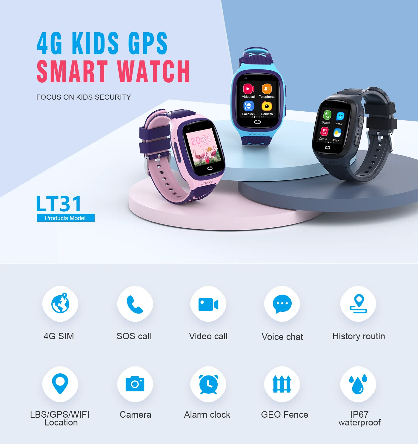 4G enfants Smartwatch SOS étan - Smartwatch Watches Kids avis et prix