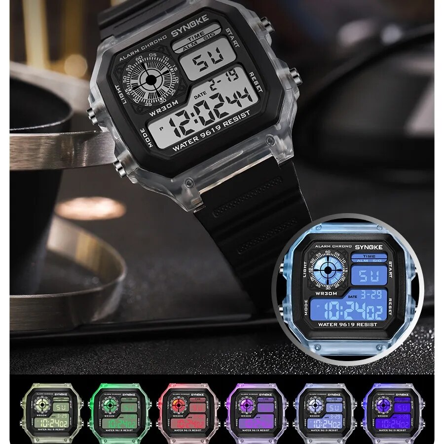 SYNOKE-Montres numériques étan - Tide Watch Surf avis et prix