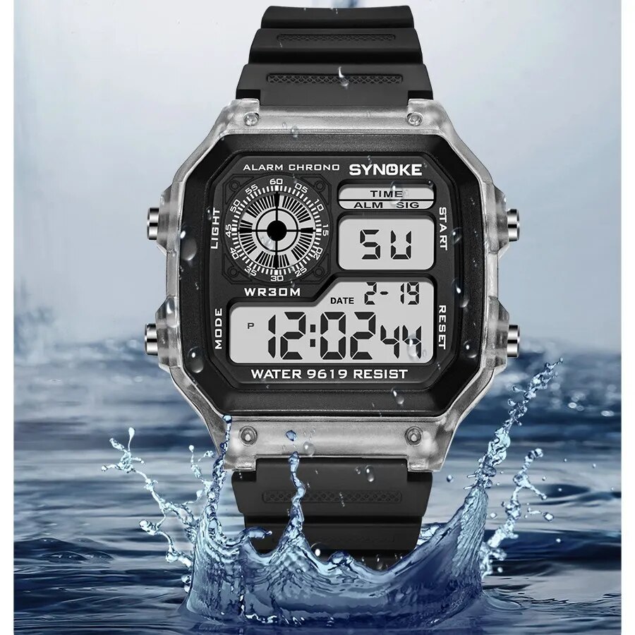SYNOKE-Montres numériques étan - Tide Watch Surf avis et prix