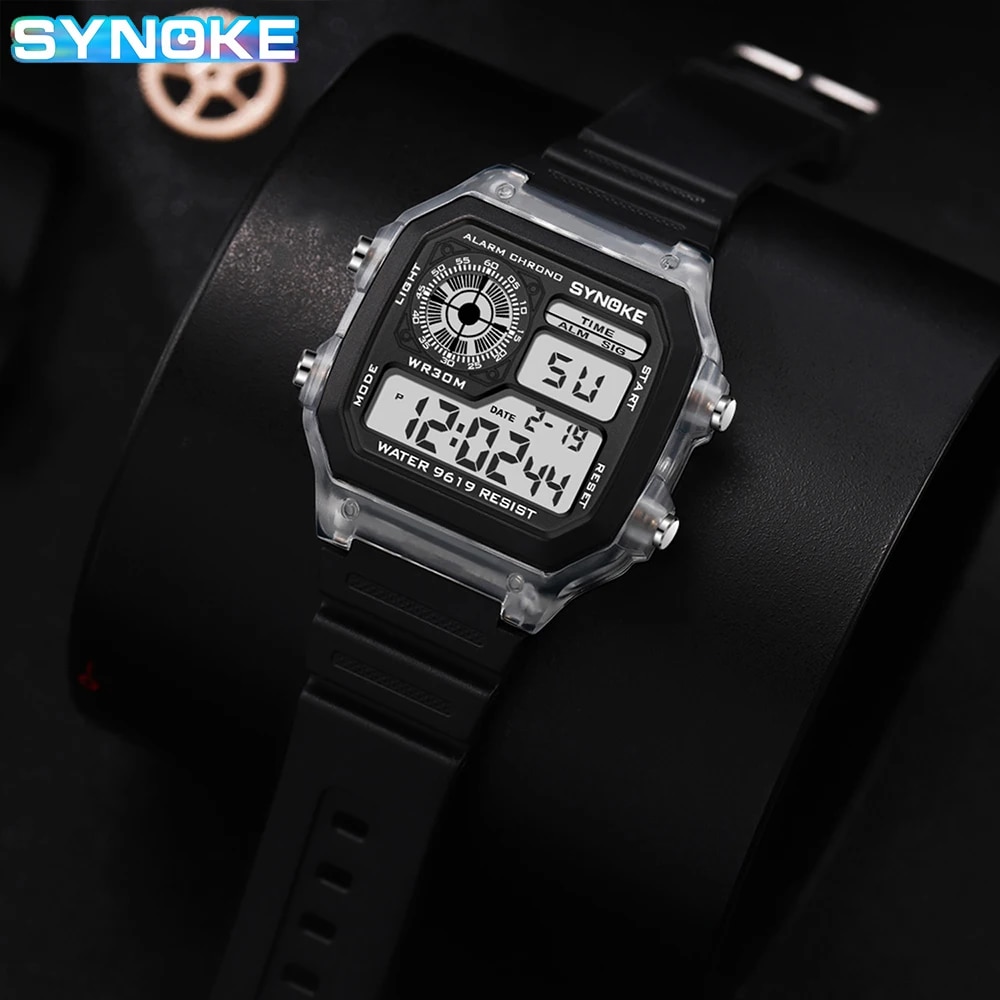 SYNOKE-Montres numériques étan - Tide Watch Surf avis et prix