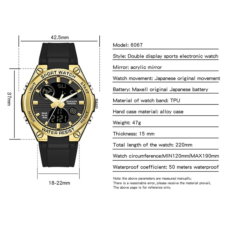 SANDA marque G Style LED montr - Solar Powered Watch avis et prix