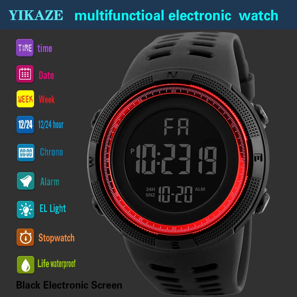 YIKAZE X01 montres numériques  - Tide Watch Surf avis et prix