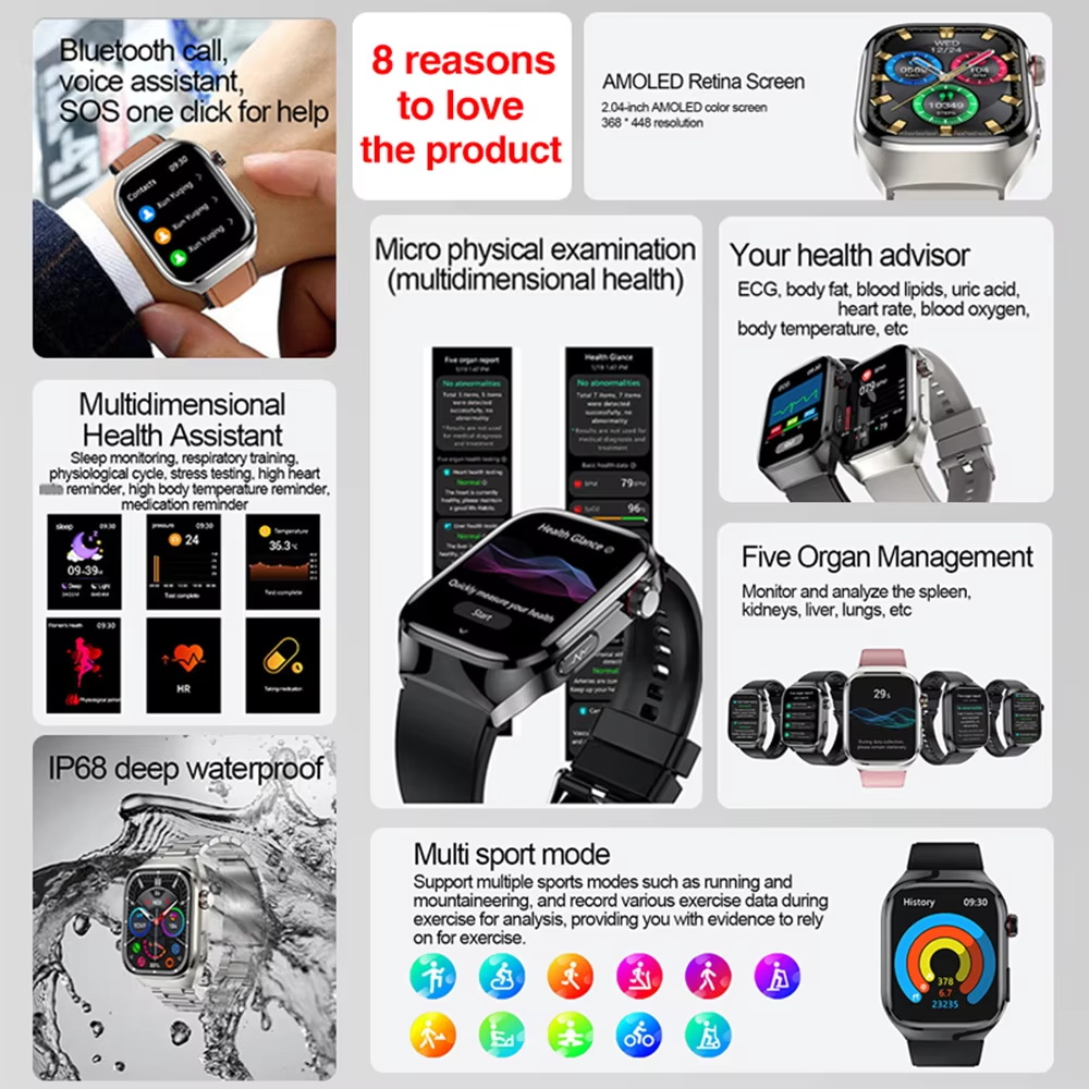 Nouvelle montre connectée inte - Smartwatch Professional Watches For Men avis et prix