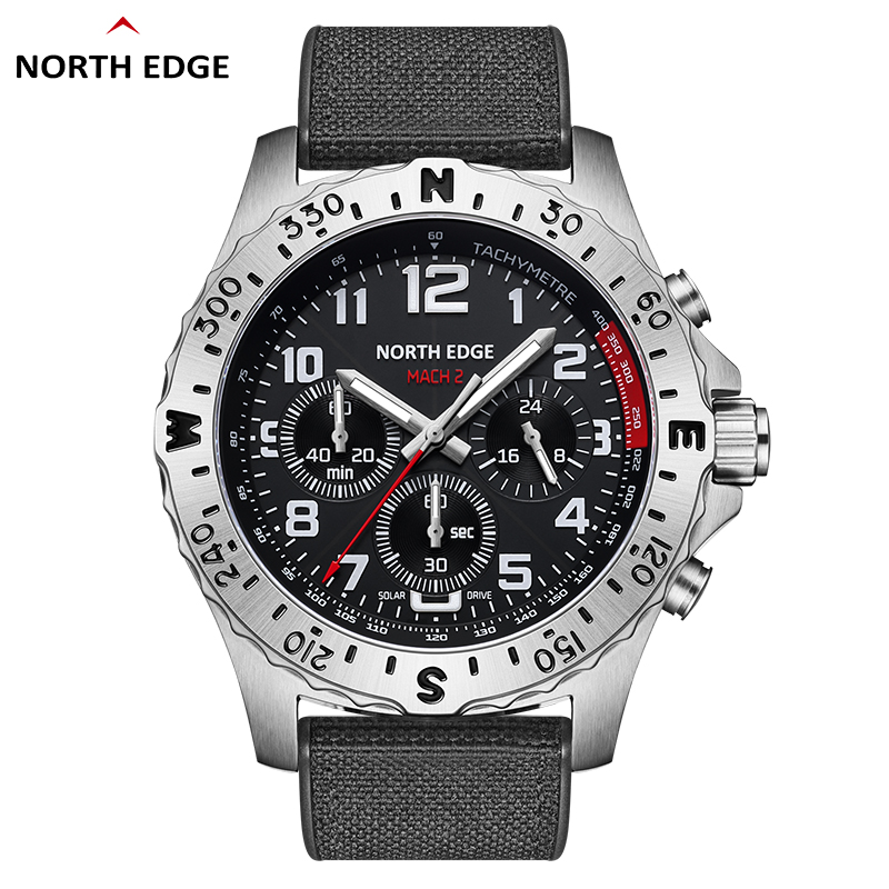 Montre homme NORTH EDGE MACH 2 - Solar Powered Watch avis et prix