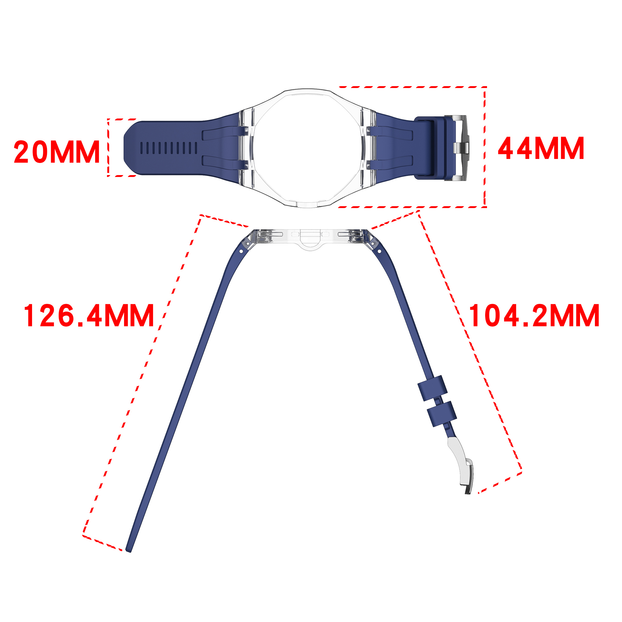 Étui transparent + kit de modi - Watch Watch Xs avis et prix