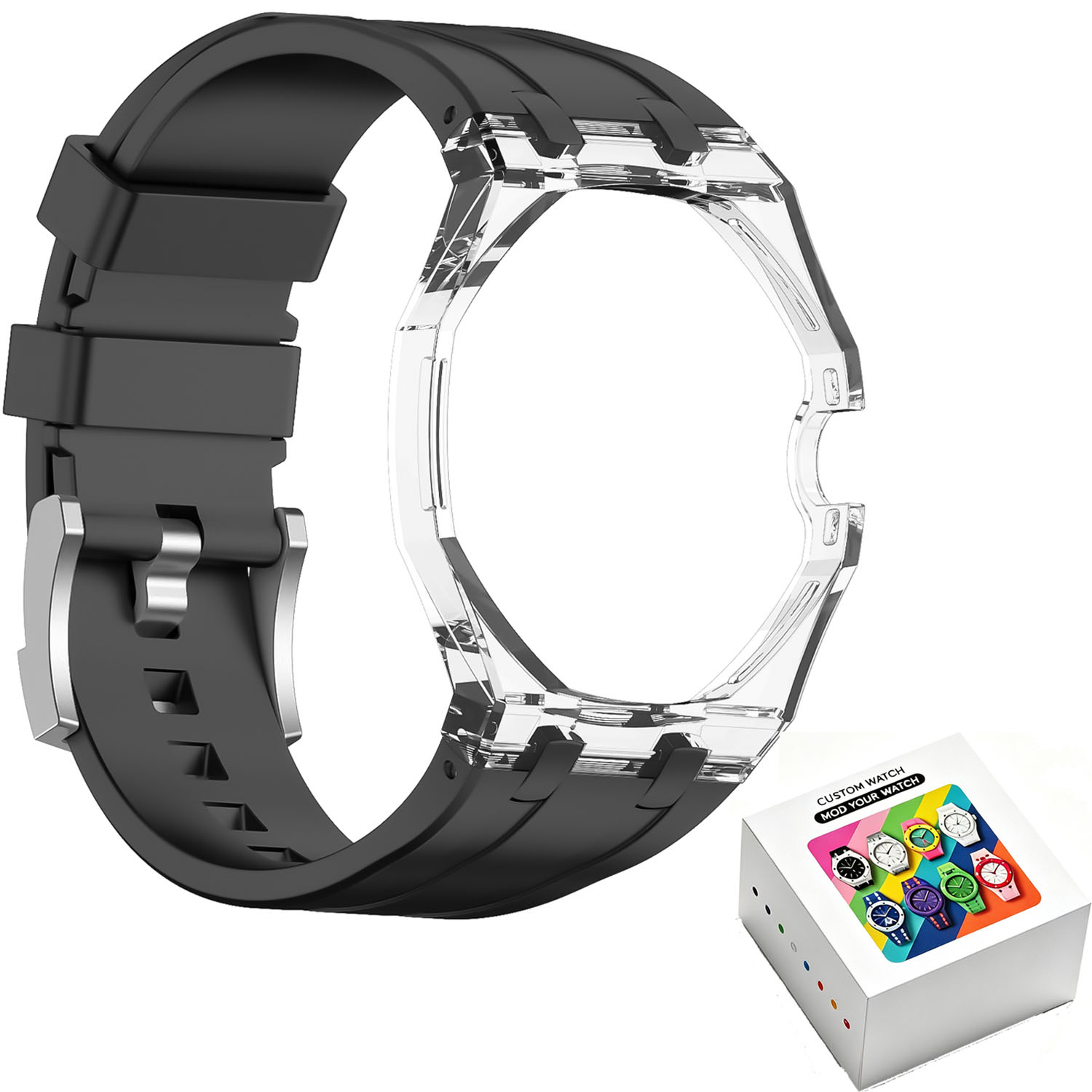 Étui transparent + kit de modi - Watch Watch Xs avis et prix