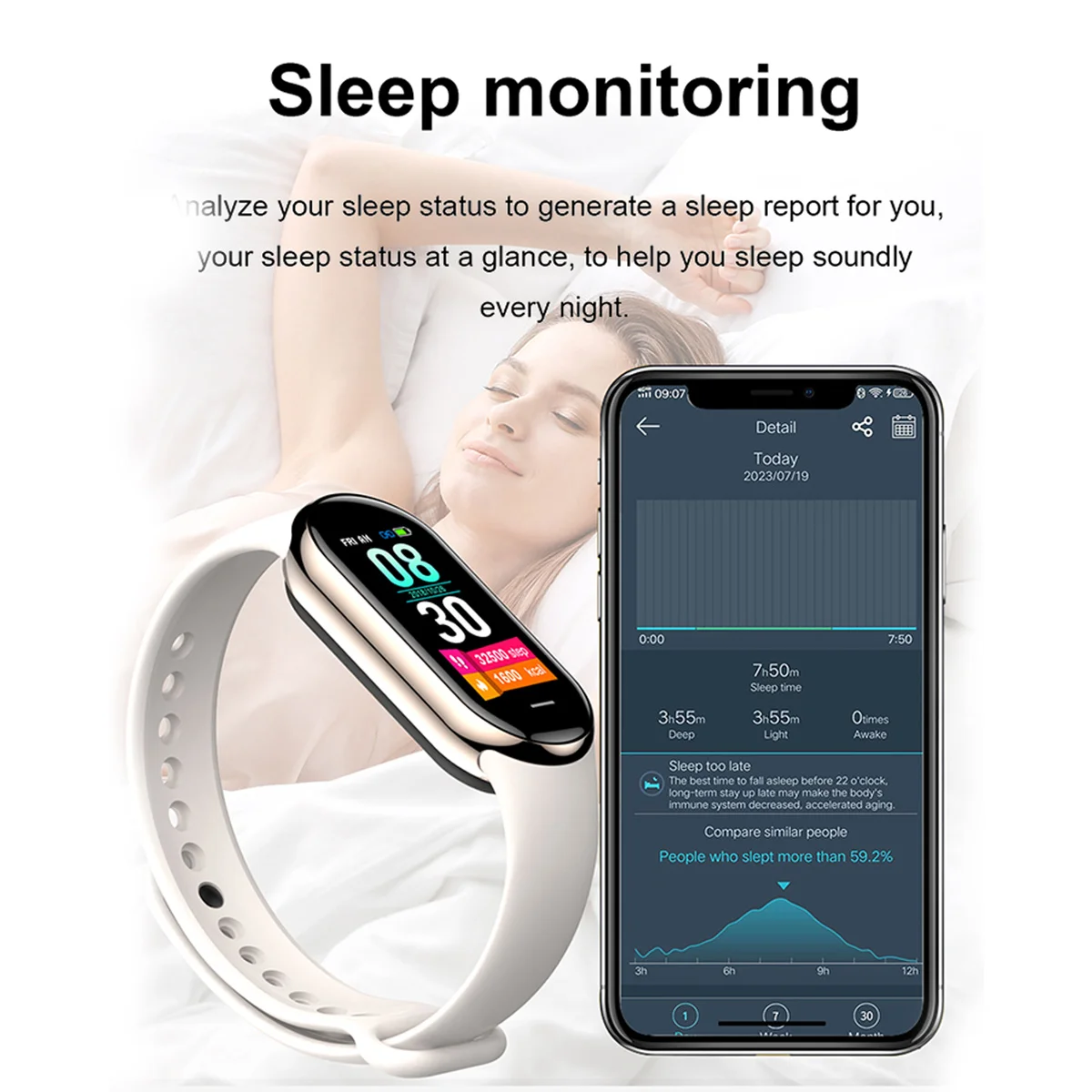 Nouveau Original petit M8 band - Smartwatch Sports Watches For Women avis et prix