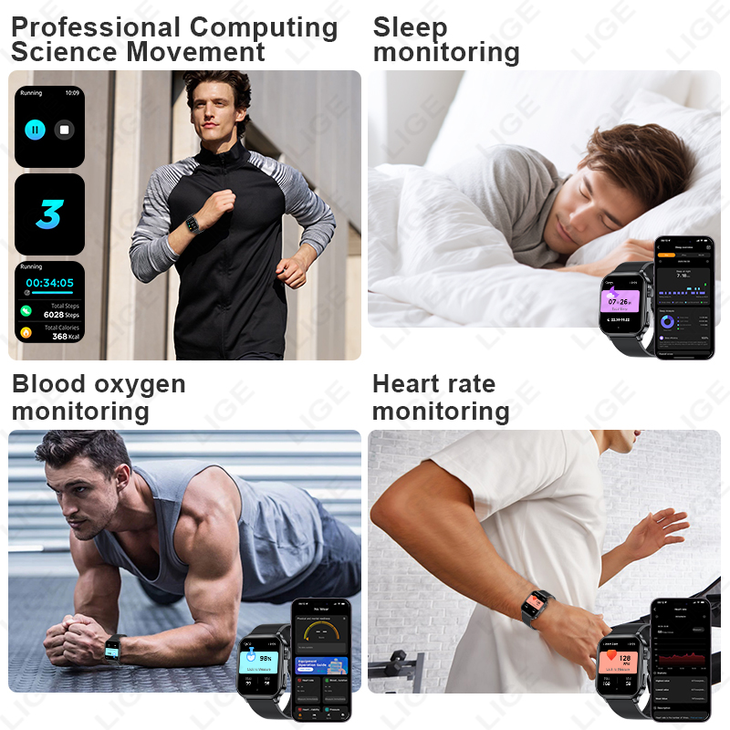 Montre connectée LIGE de marqu - Smartwatch Branded Watches For Women avis et prix