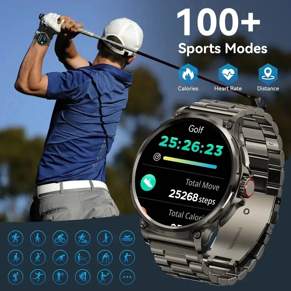 Bluetooth appel 360*360 1.85 p - Smartwatch Professional Watches For Men avis et prix