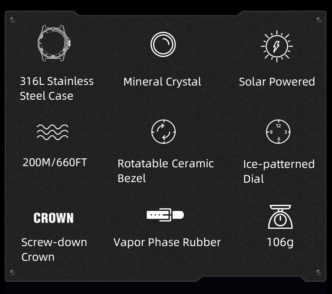 NORTH EDGE ABYSS Montre de Plo - Solar Powered Watch avis et prix